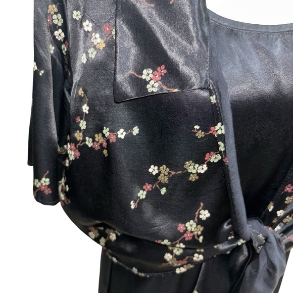 II Real Women's Size 14 Evening Maxi Dress and Bolero Jacket Set Silk Look 1980s - Picture 4 of 12